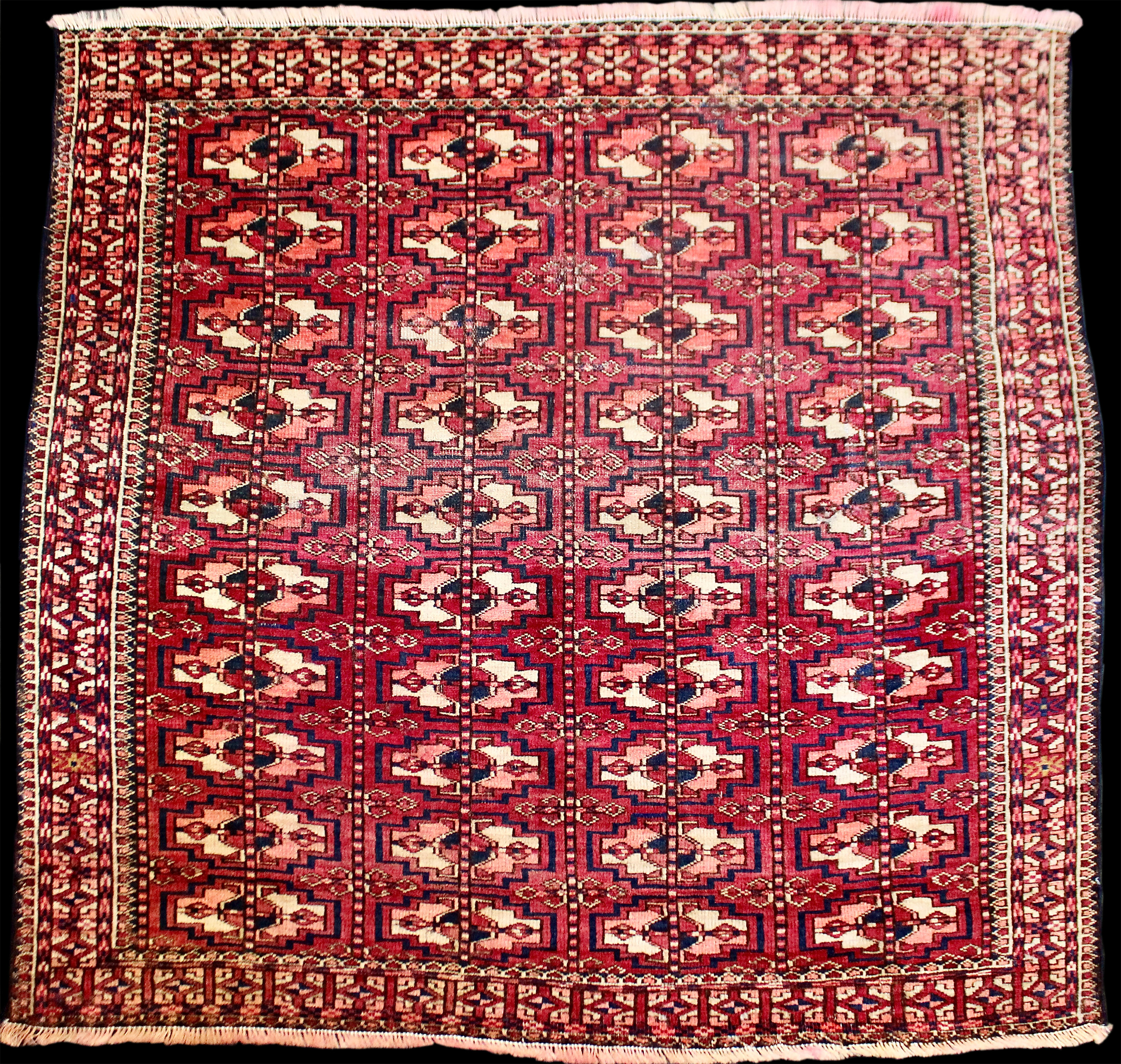 Ahal Téké Türkmen 'gyzlyk hali' (bridal rug/dowry piece) front