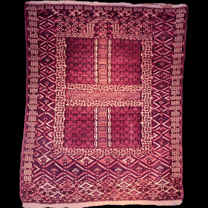 Ahal Teke Turkmen Ensi Hatchli (Door Cover)  Ca.1875